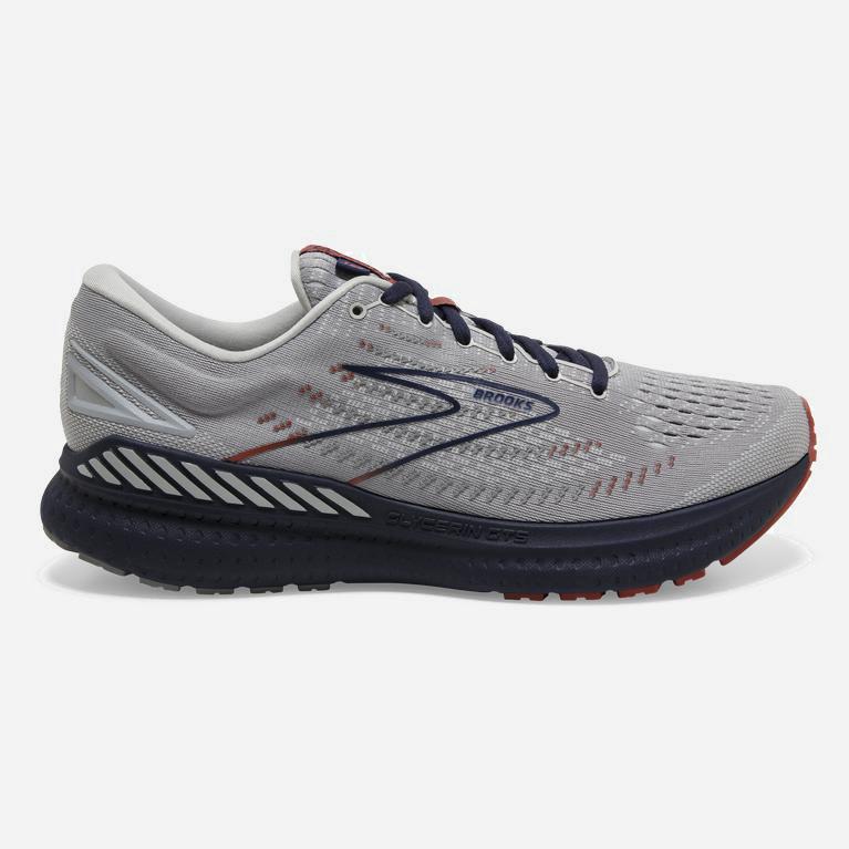 Ténis Brooks Glycerin Gts 19 Max Cushion Sapatilhas De Corrida Para Estrada Homem Cinzentas (34529ZC